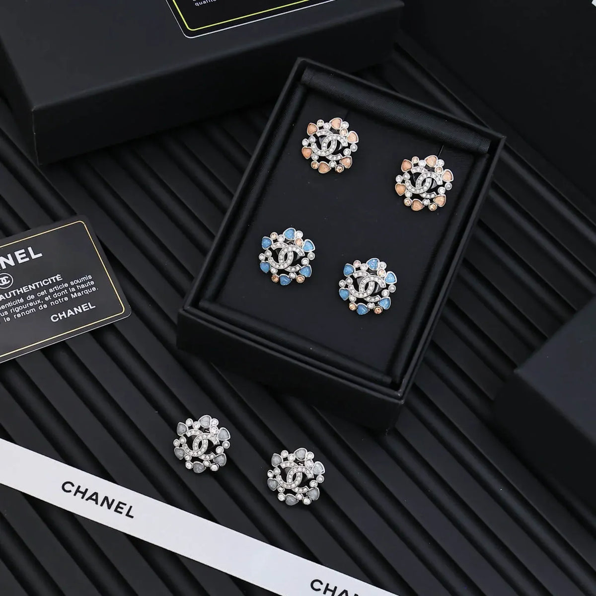 Floral Cluster Stud Earrings