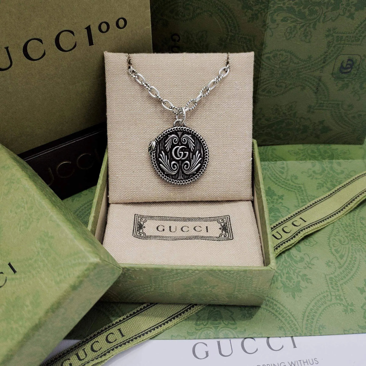 Vintage Winged Locket Necklace
