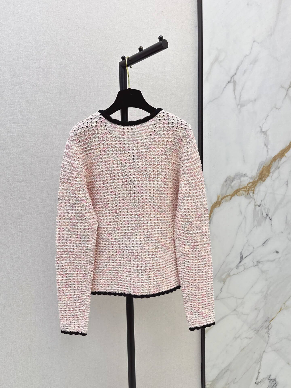 Contrast Trim Knit Cardigan