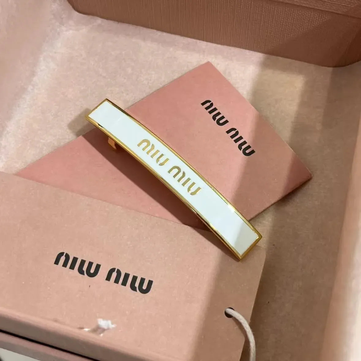 Enamel Gold Letter Spring Clip