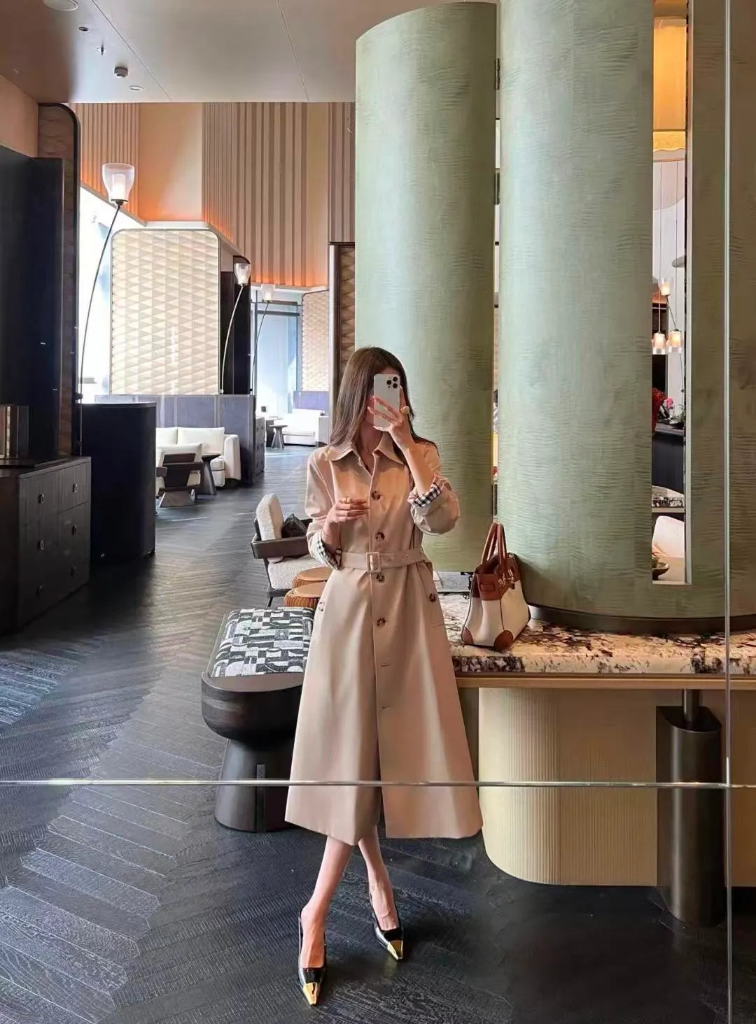Classic Khaki Trench Coat