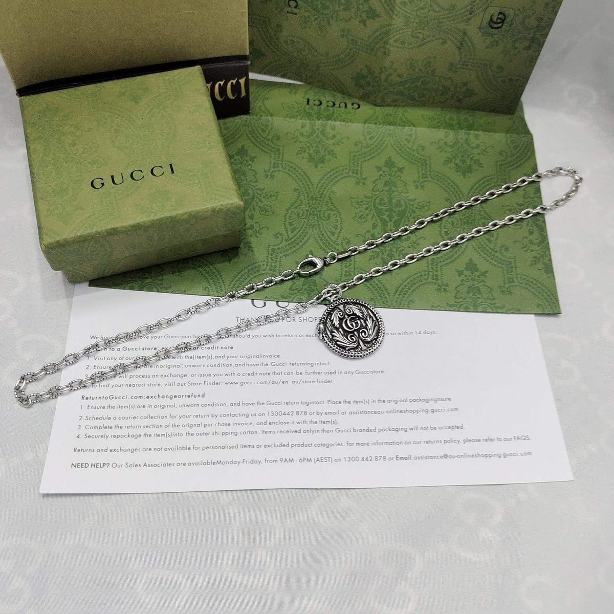 Vintage Winged Locket Necklace