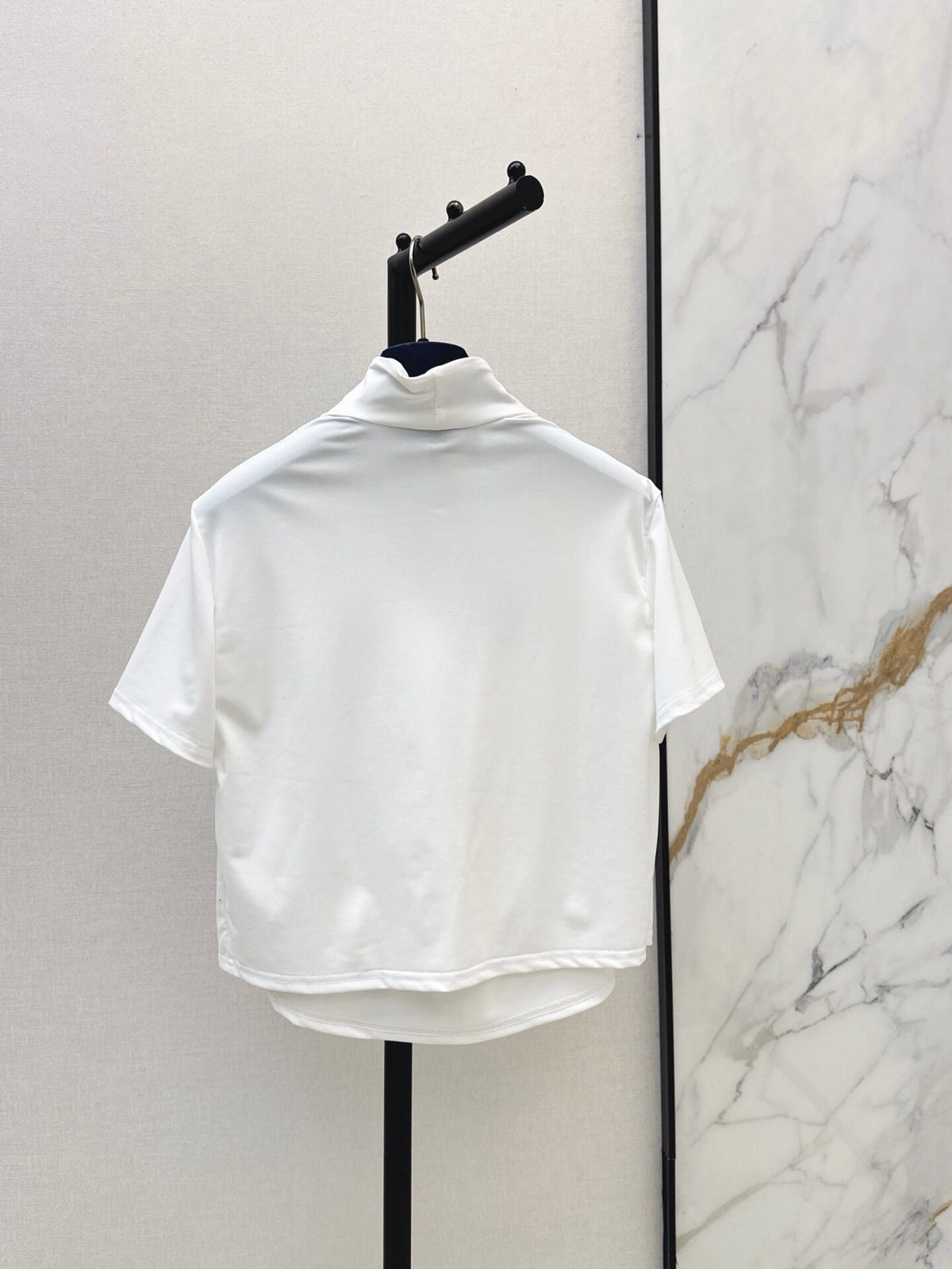 Layered Frill Elegant Short Sleeve Shirt