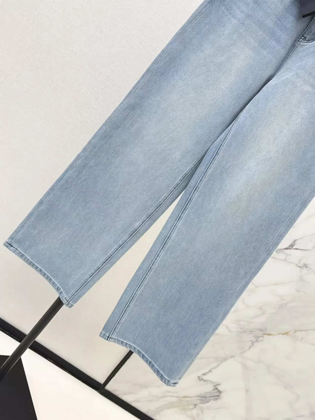 Light Wash Straight Jeans