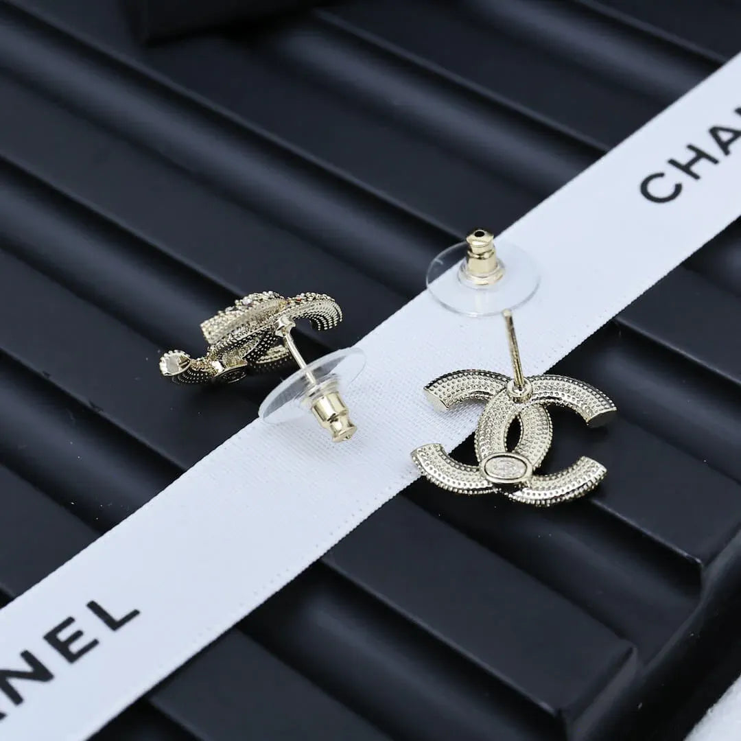Classic Full-Pavé Stud Earrings