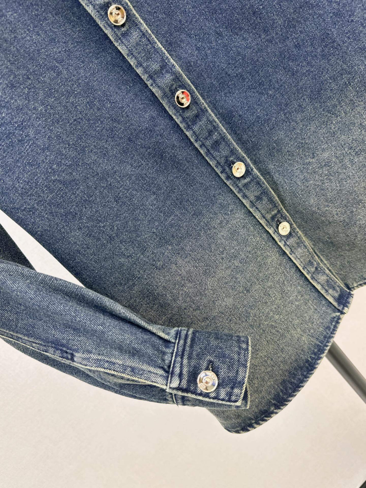 Distressed Panel Denim Jacket
