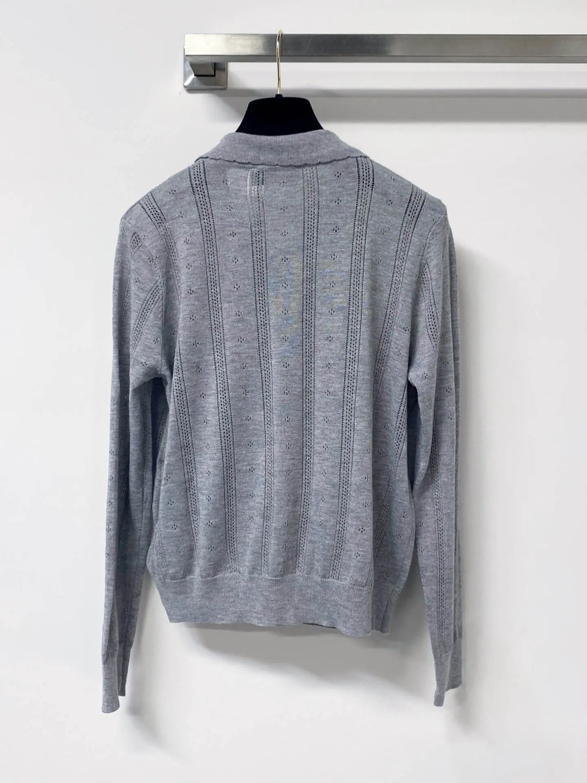 Eyelet Knit Cardigan and Tank Two-piece Set