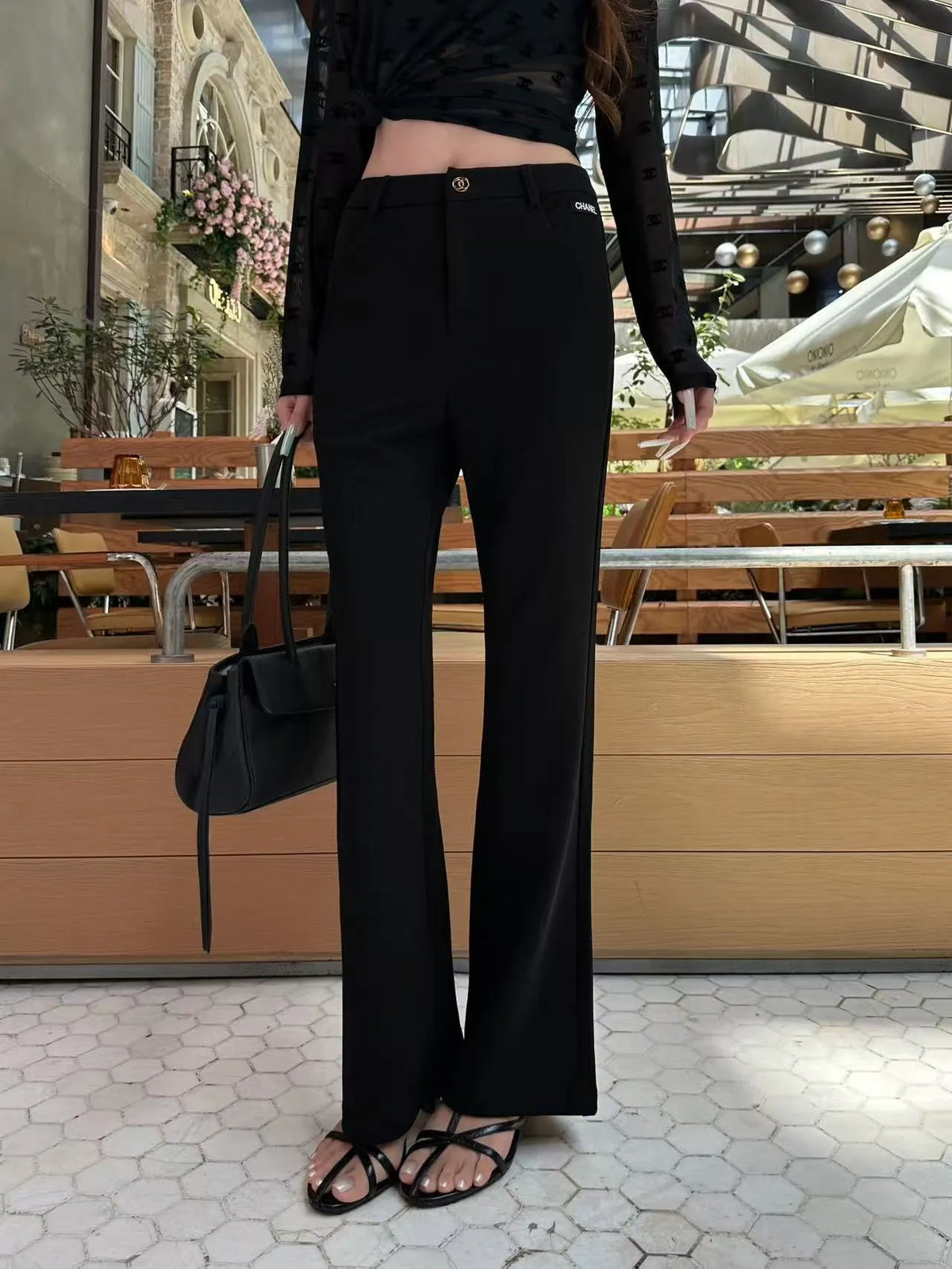 Trendy Bootcut Trousers