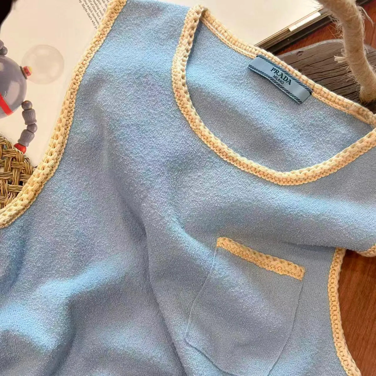 Chunky Lace Knit Vest