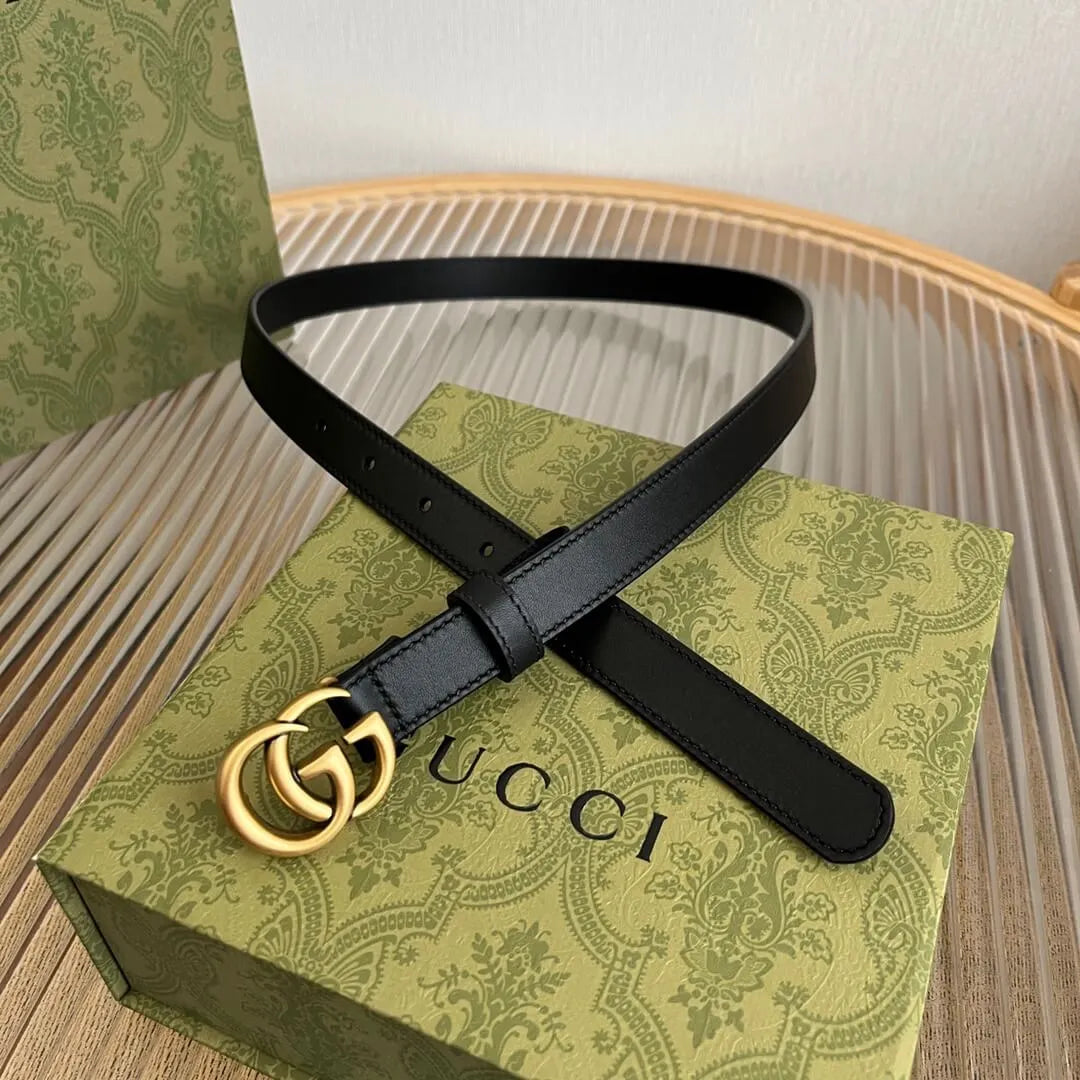 Classic Buckle Slim Belt