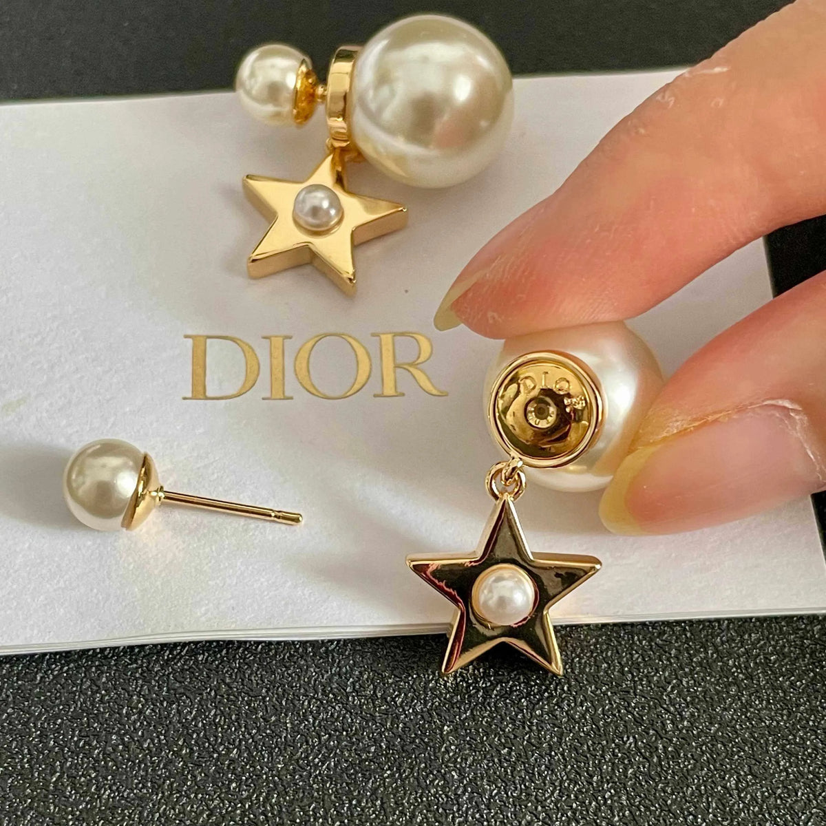 Vintage Star Drop Earrings