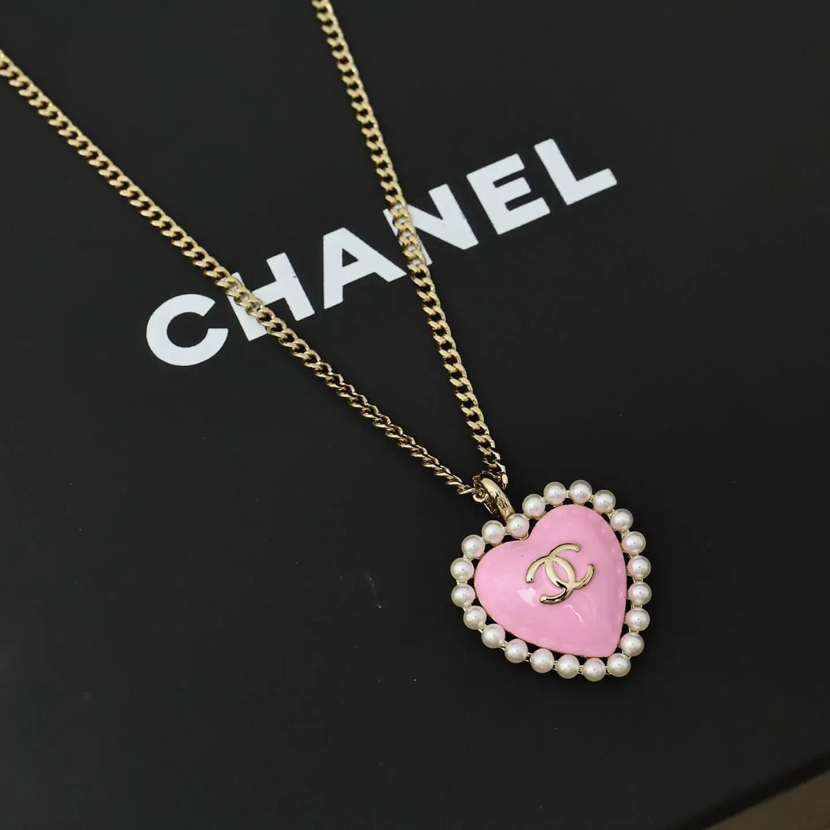 Blush Pearl Heart Pendant Necklace
