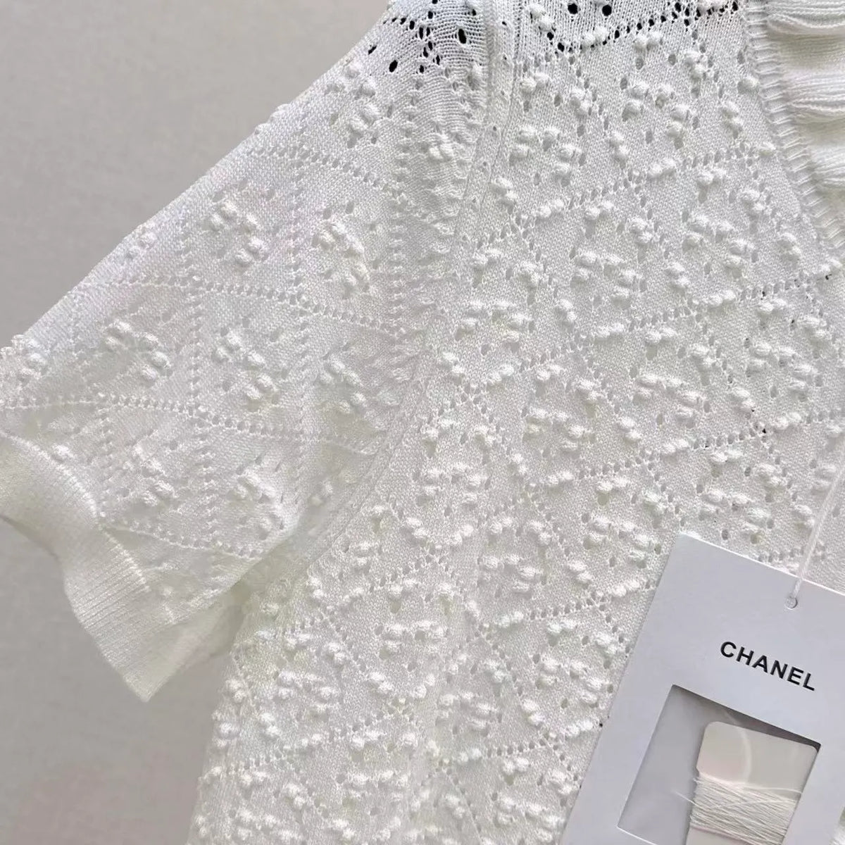 Scallop Edge Crochet Short Sleeve