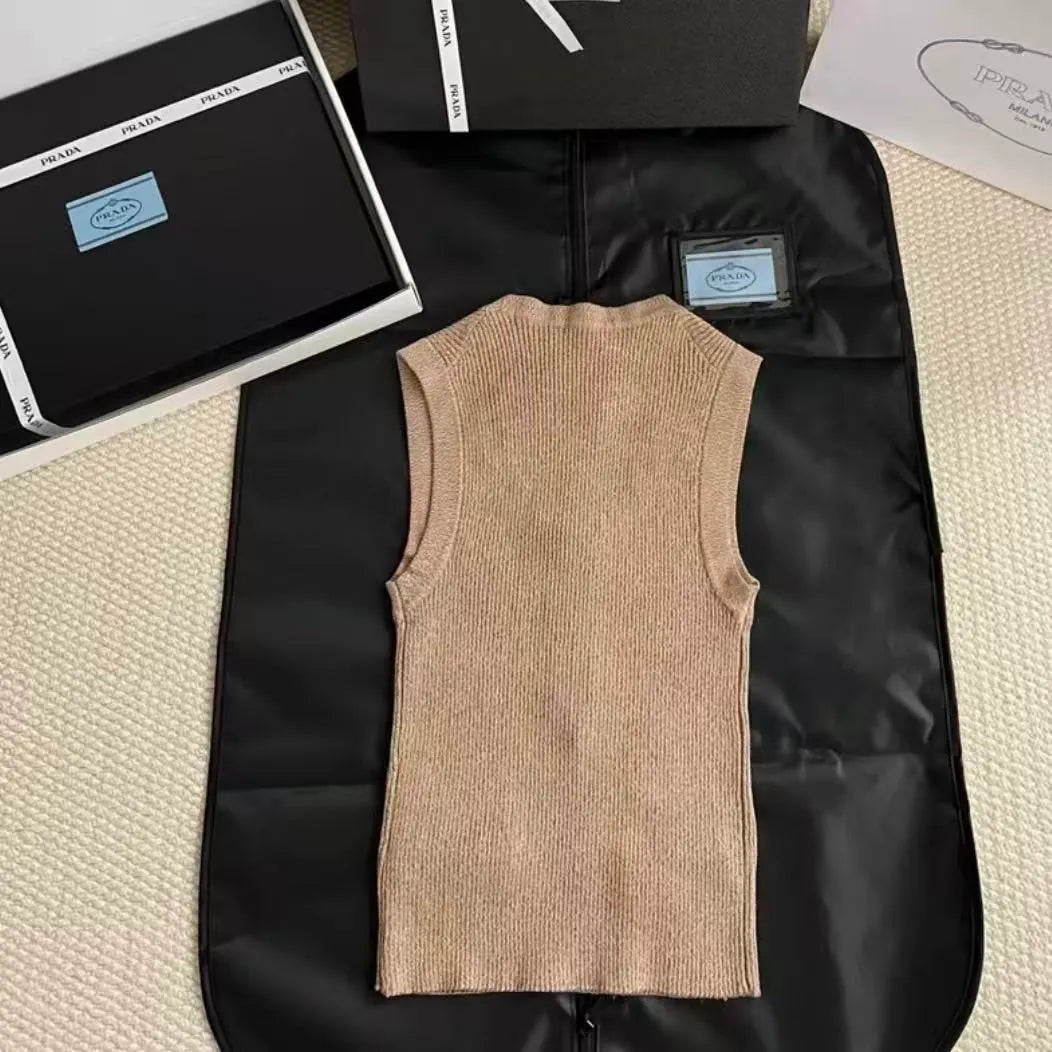 Half-Zip Knit Vest