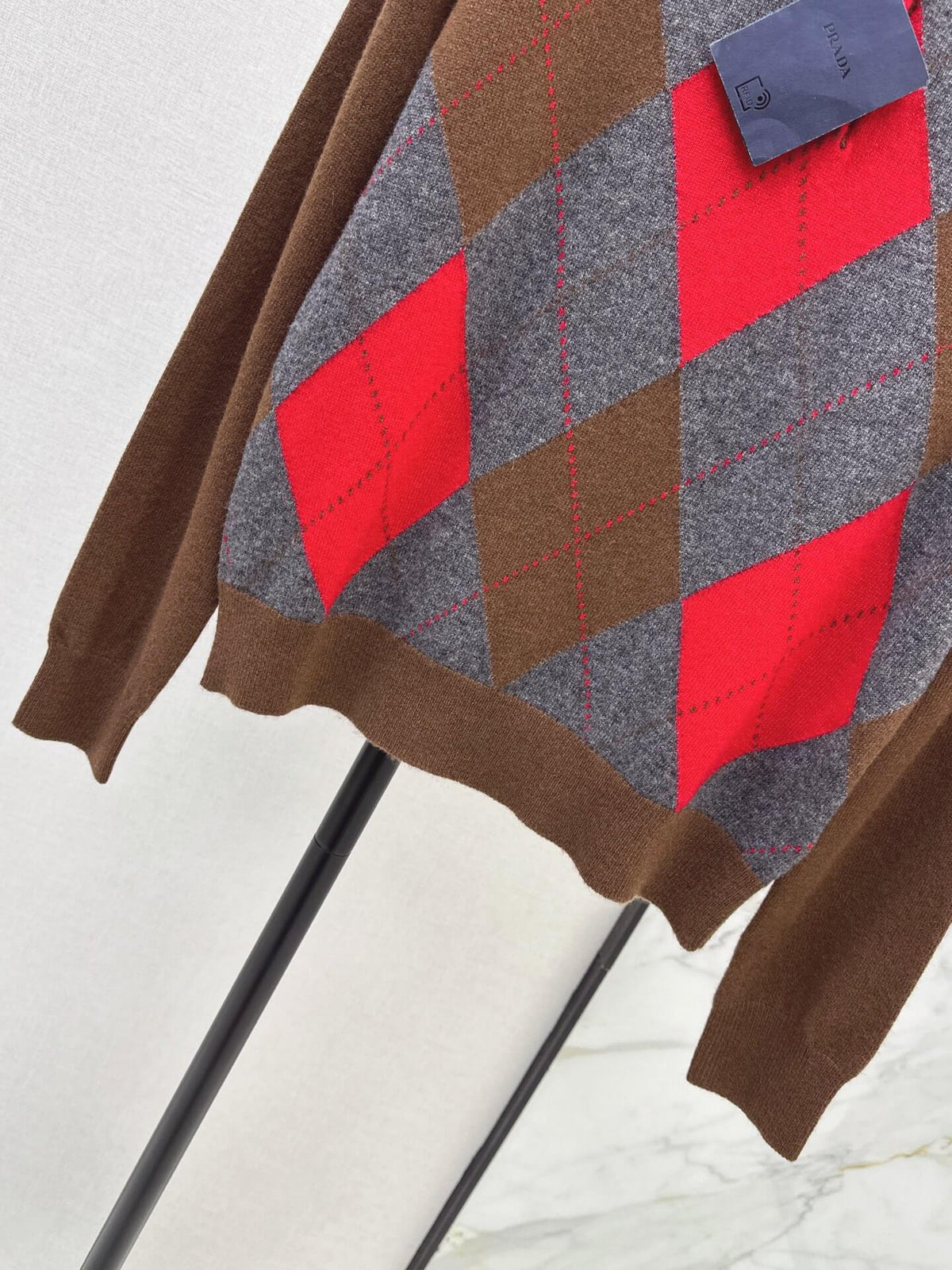 Grey Diamond Vintage Sweater