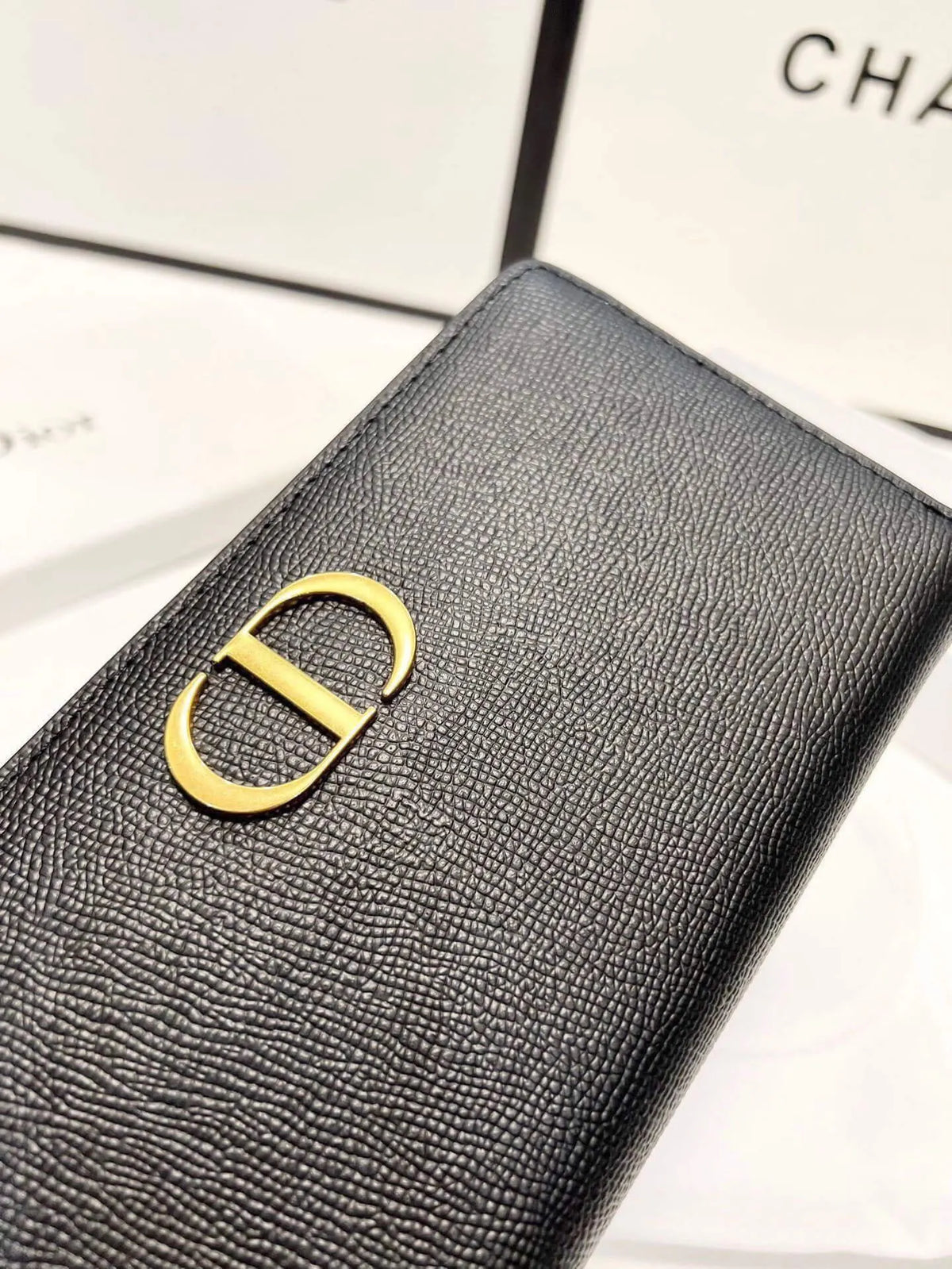 Metal Buckle Long Zip-Around Wallet