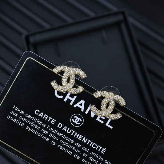 Classic Full-Pavé Stud Earrings