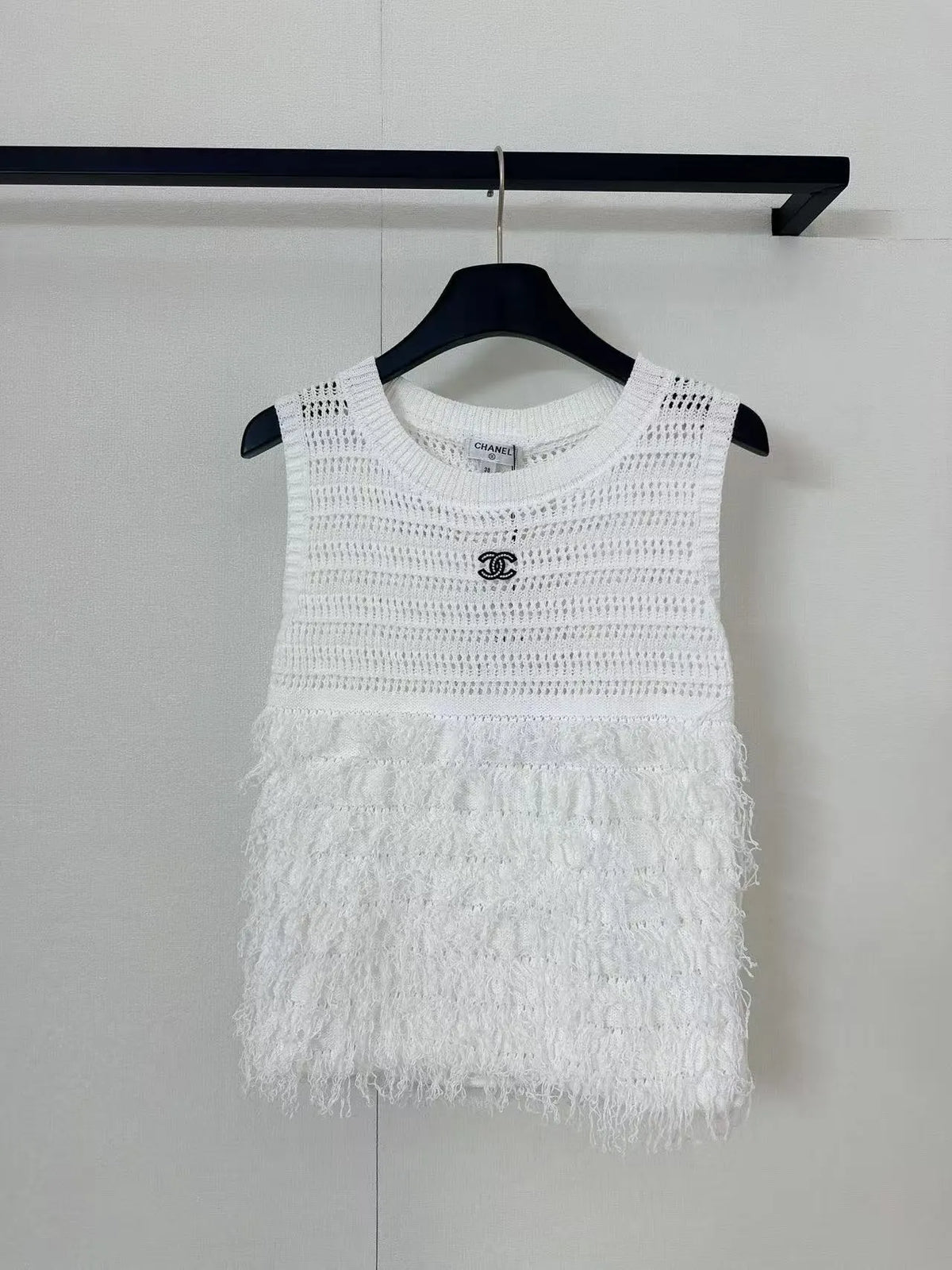 Patchwork Fringe Tank Top