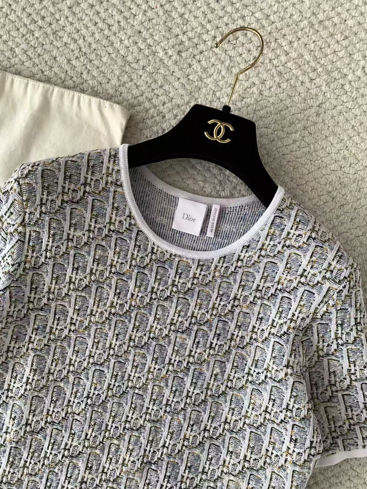 Full-Print Jacquard Knit Dress