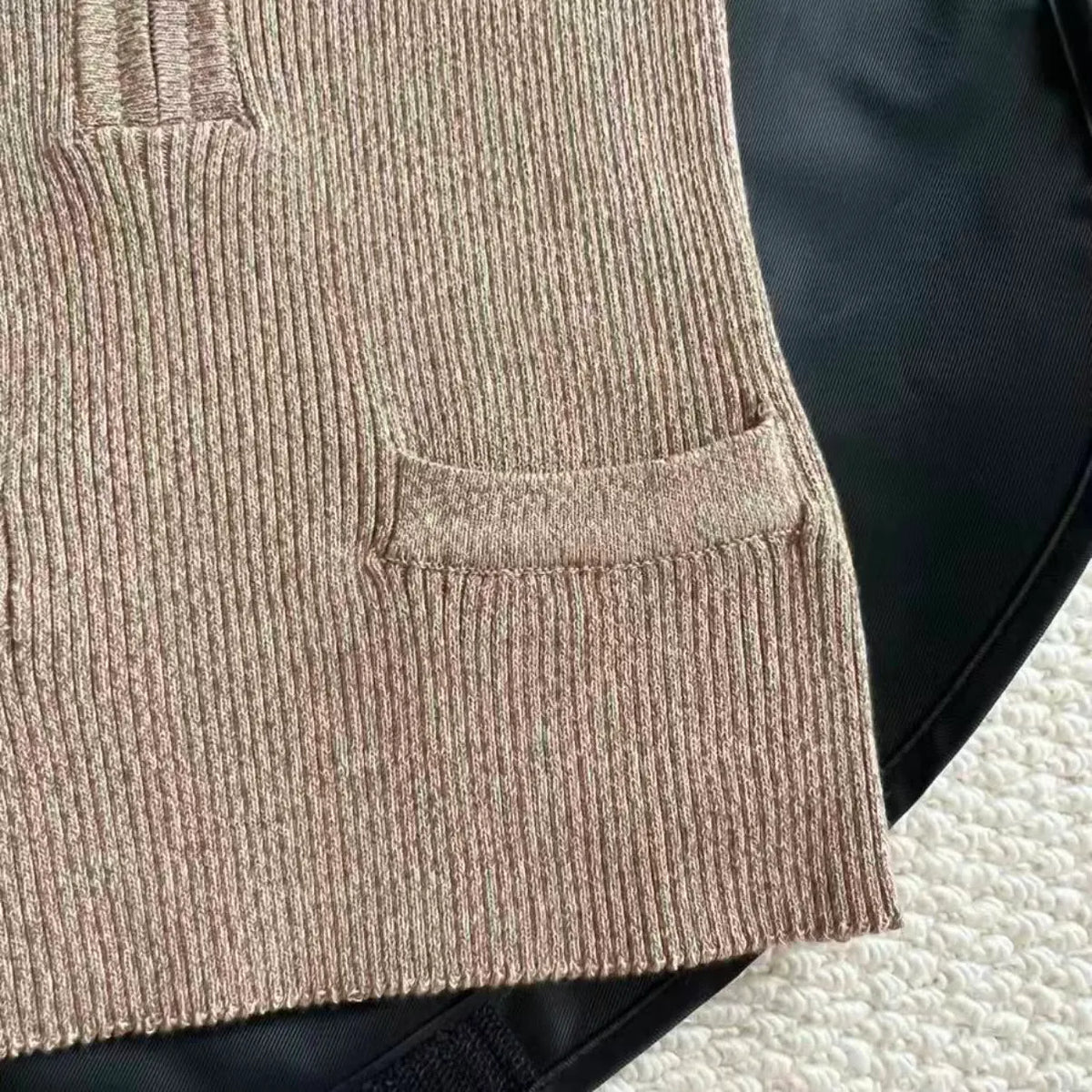 Half-Zip Knit Vest
