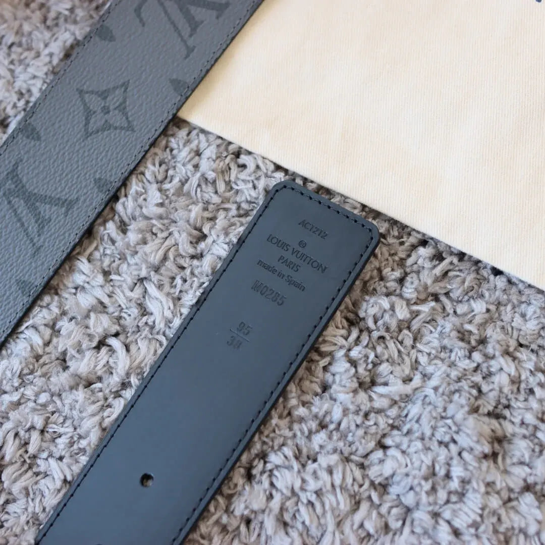 Grey-Blue Embossed Belt