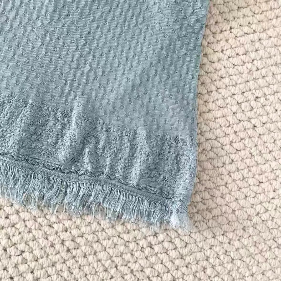 Blue Fringe Camisole