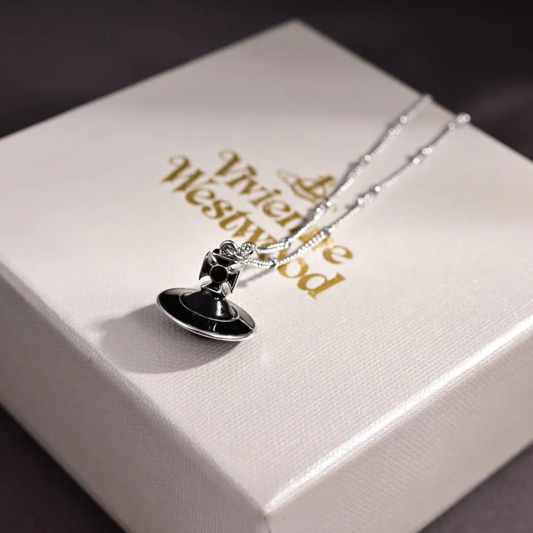 Celestial Saturn Pendant Necklace