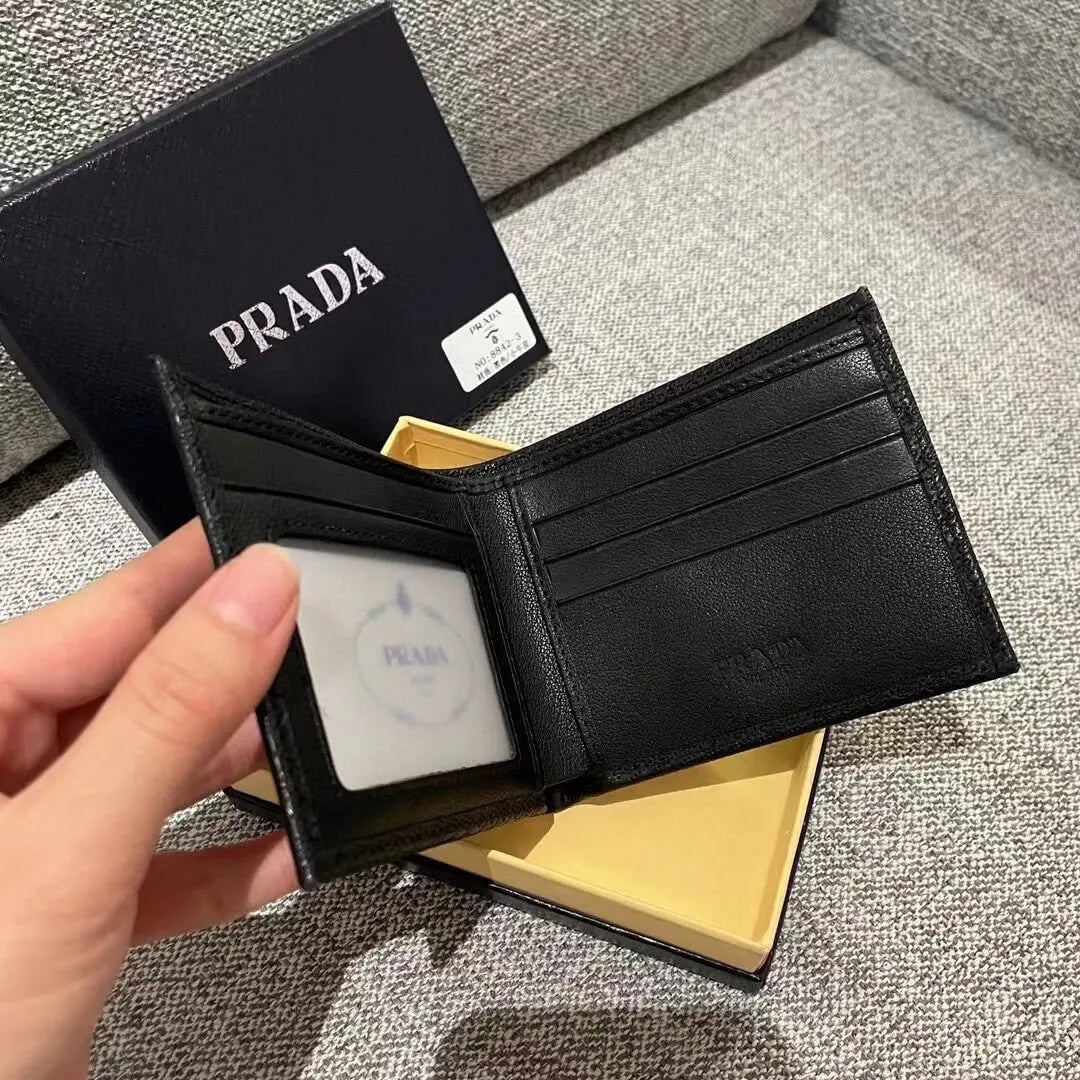 Black Textured Accented  Wallet