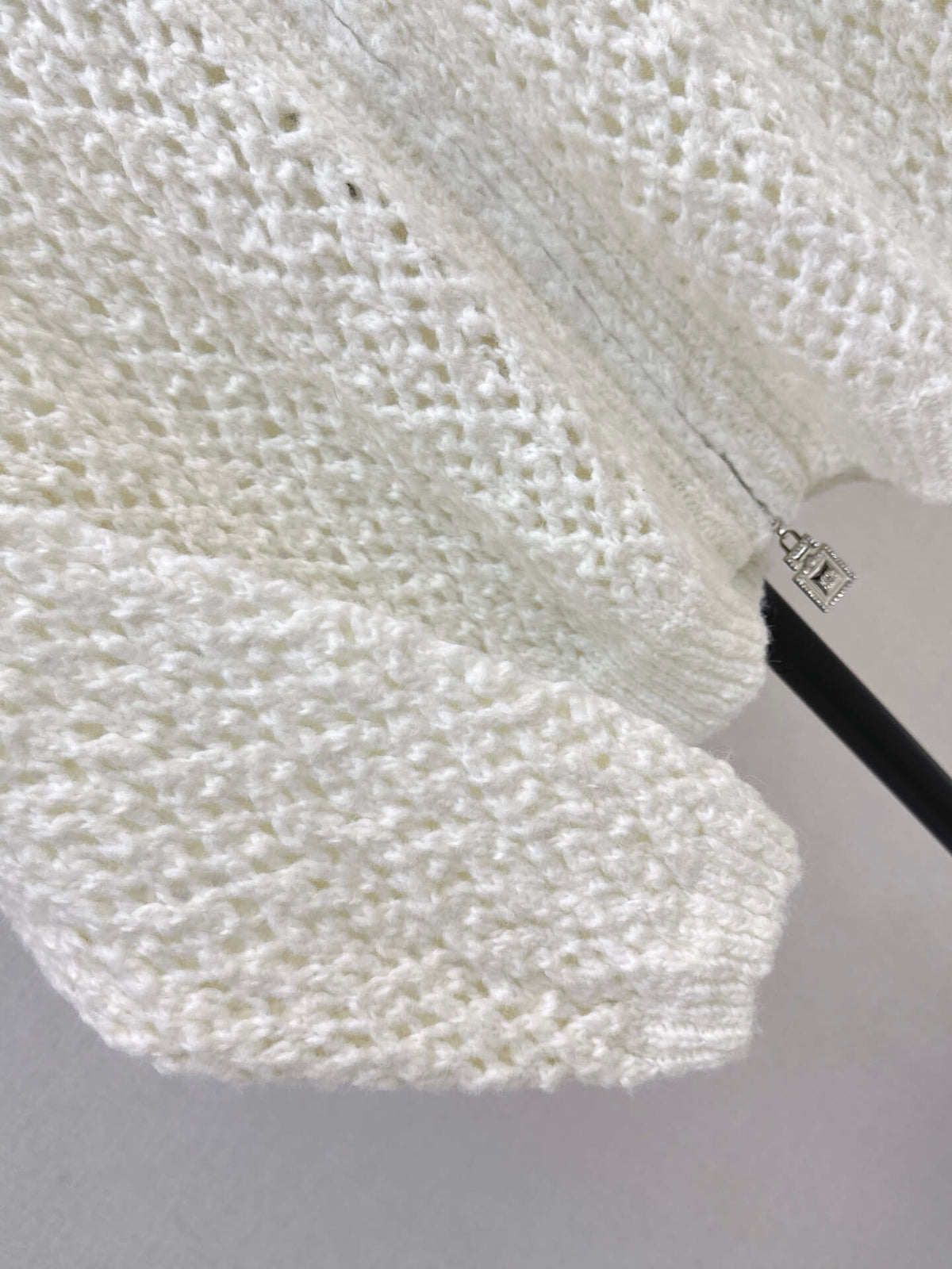 Chunky Mesh Knit Cardigan