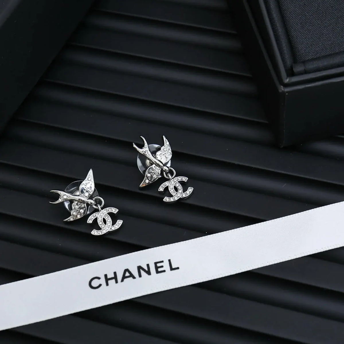 Modern Silver Swallow Earrings