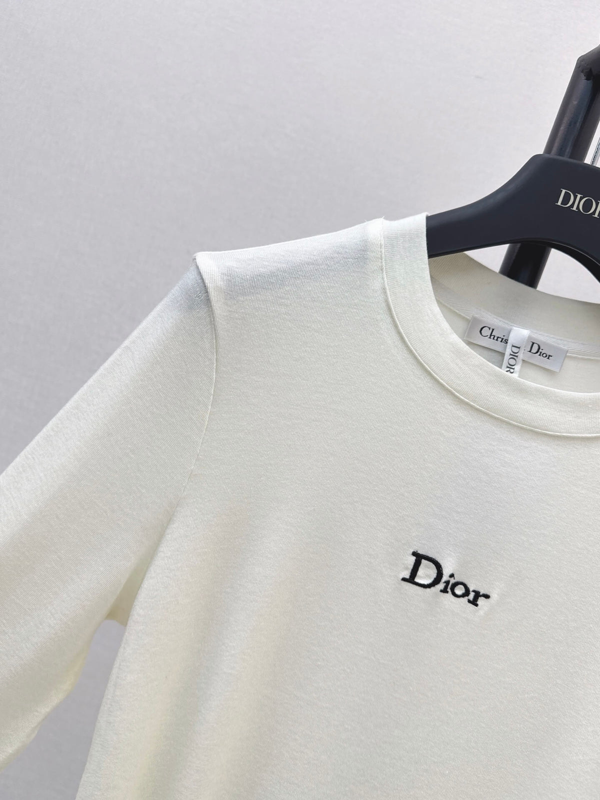 Slim Fit Letter Long Sleeve Tee