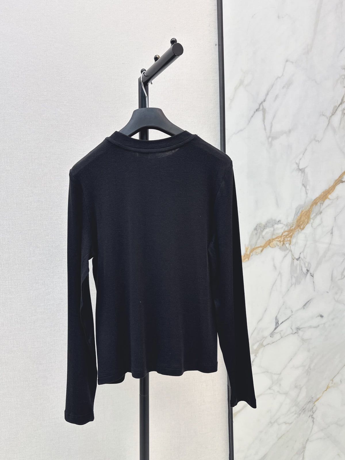 Slim Fit Letter Long Sleeve Tee
