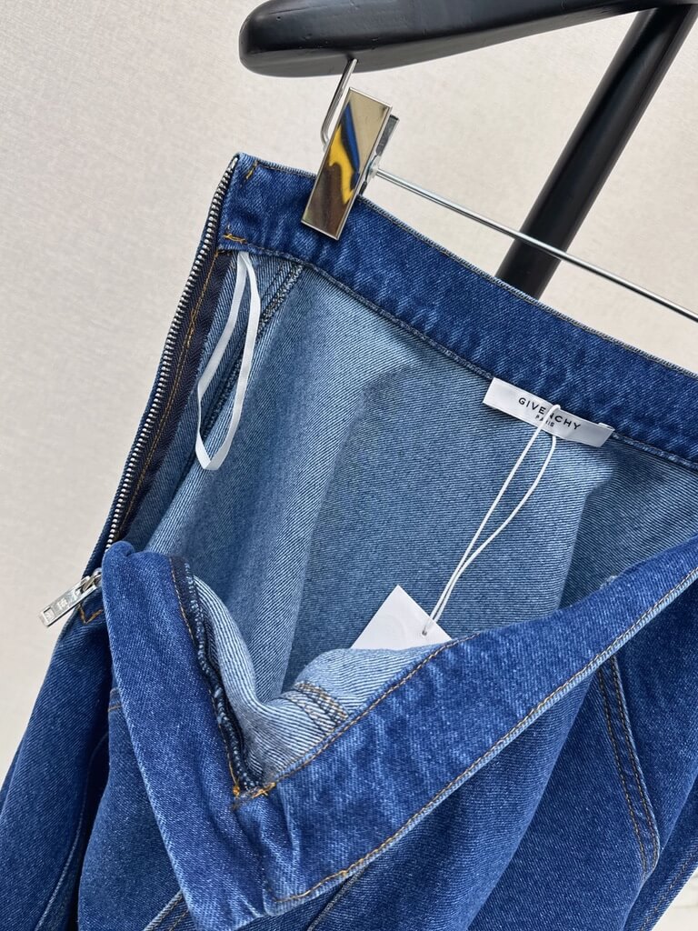 Dark Blue Irregular Denim Set