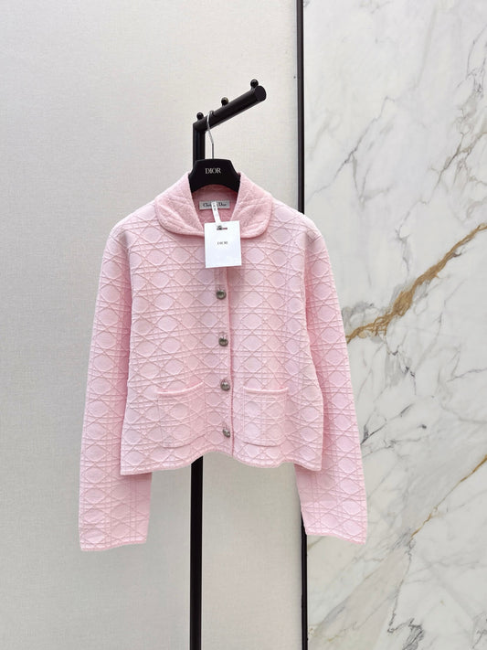Lattice Button Knit Cardigan