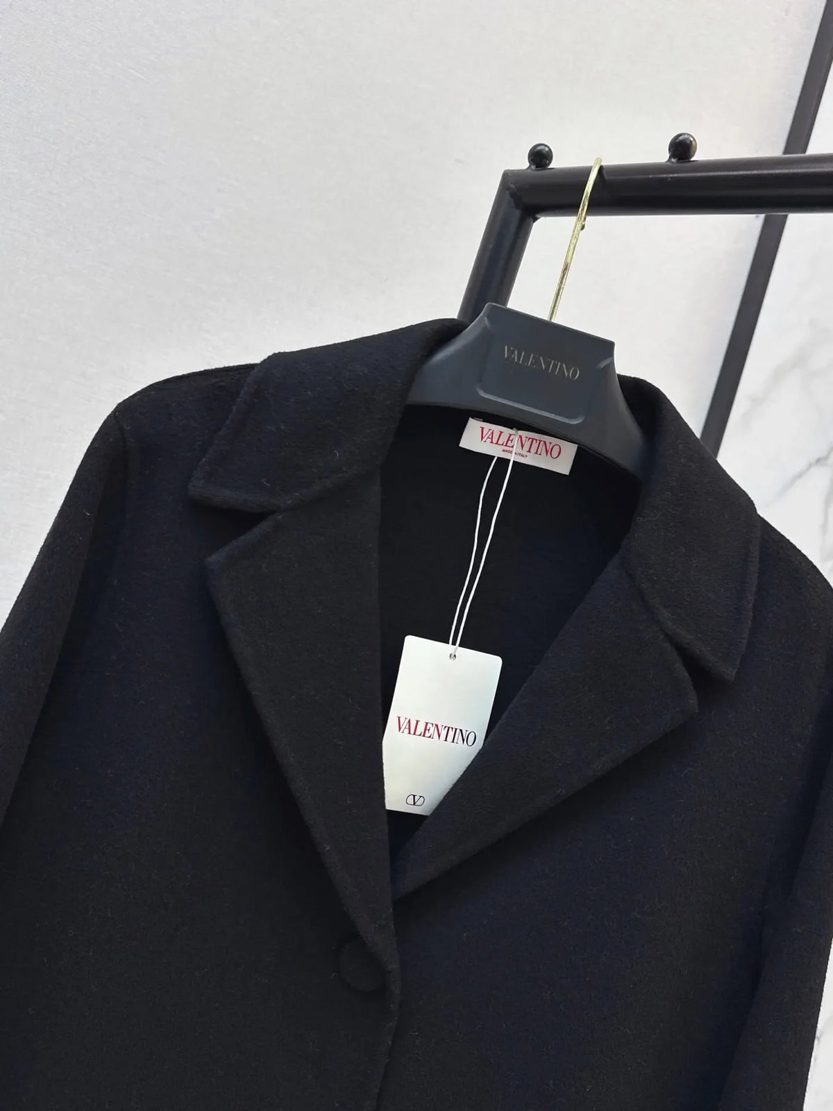 Classic Lapel Straight Wool Coat