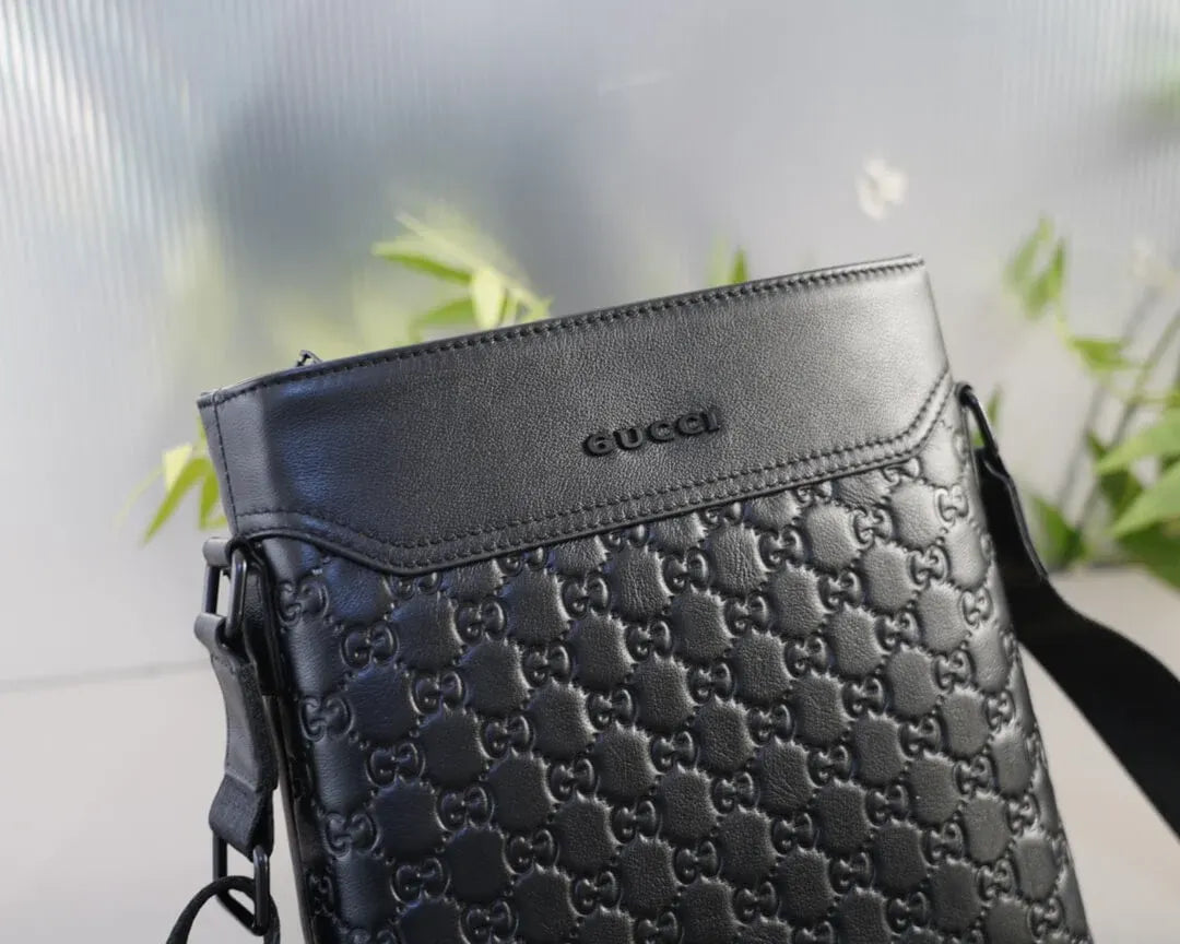 Double G Leather Mini Crossbody Bag
