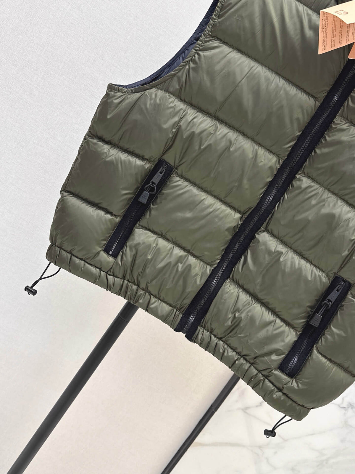 Stand Collar Quilted Vest