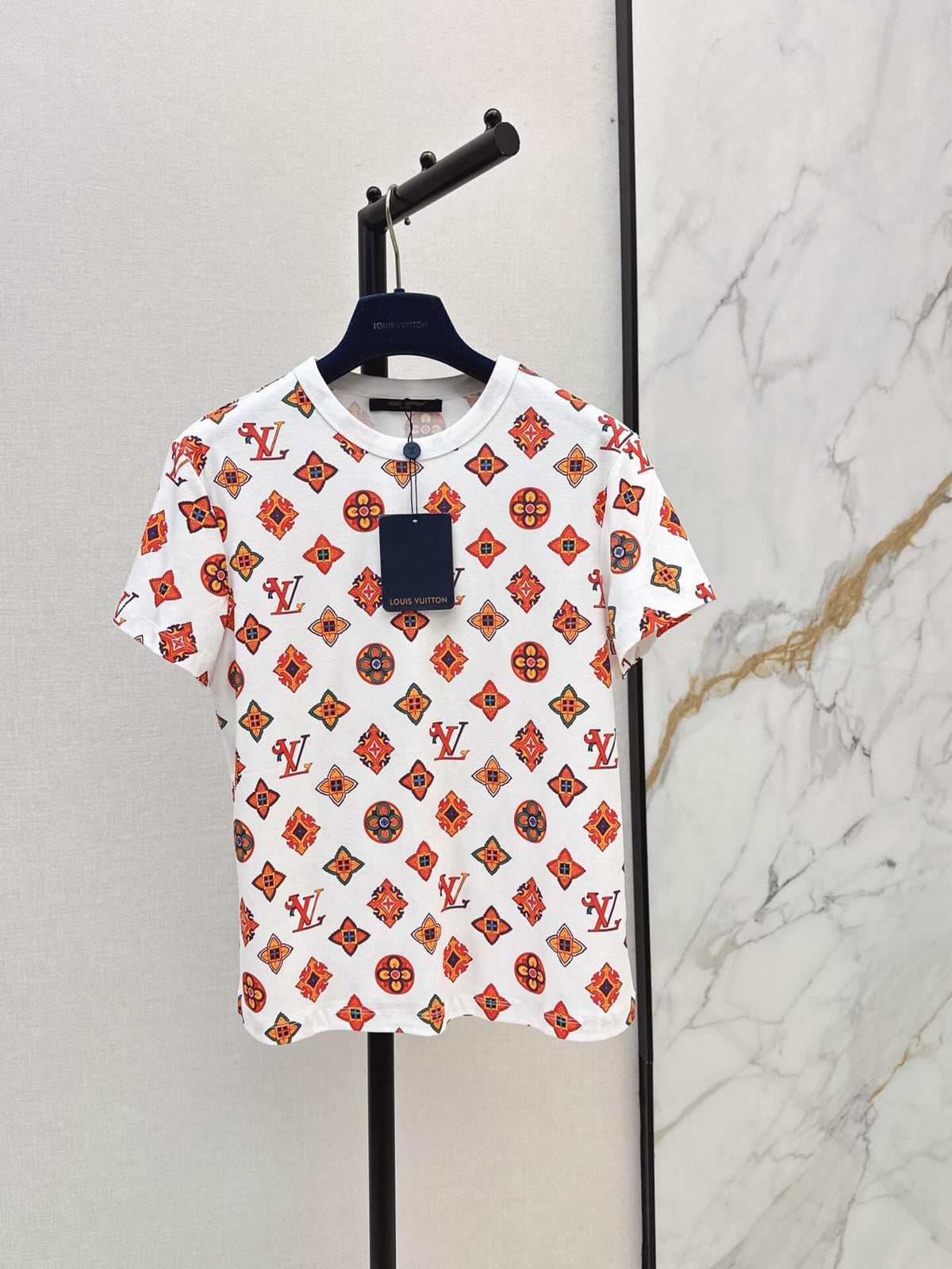Vintage Totem Print Casual T-shirt