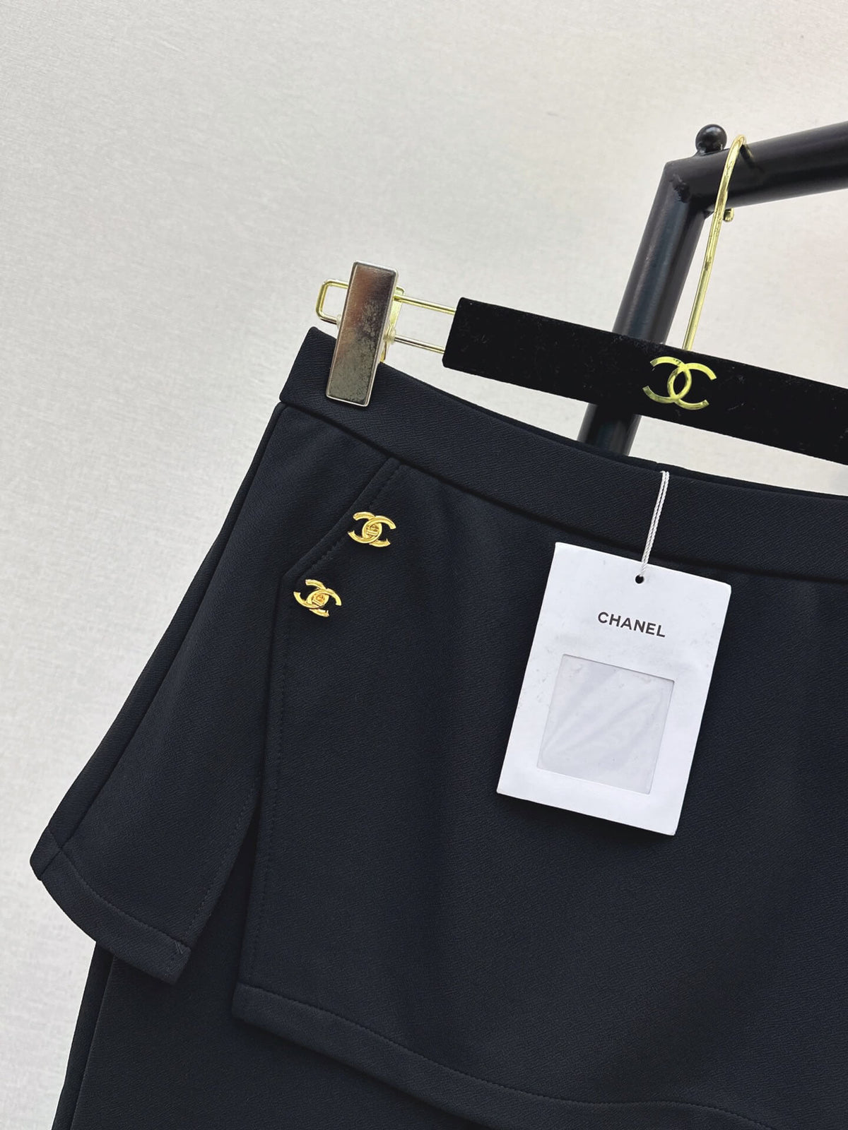 Fake Two-Piece Skirt Flare Pants