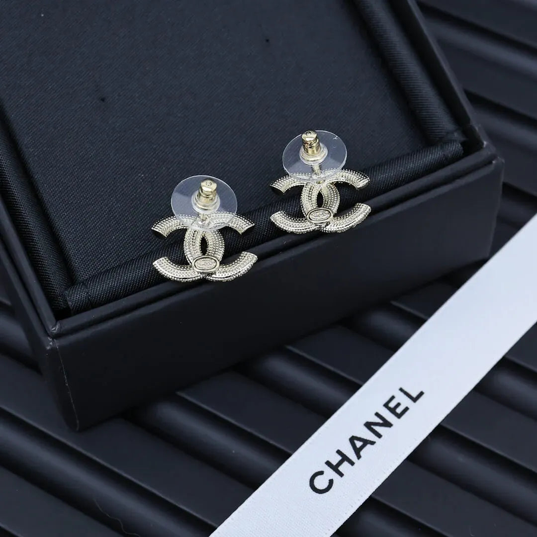Classic Full-Pavé Stud Earrings
