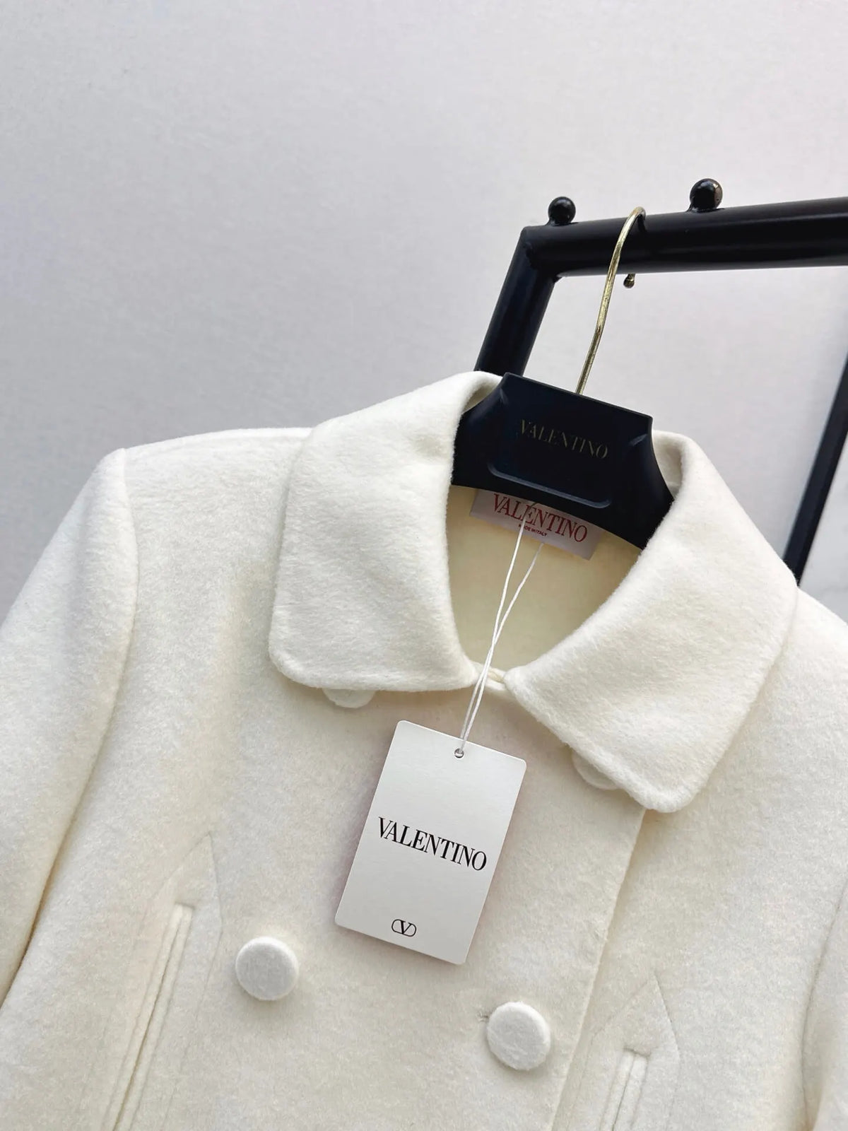 Peter Pan Collar Wool Short Jacket