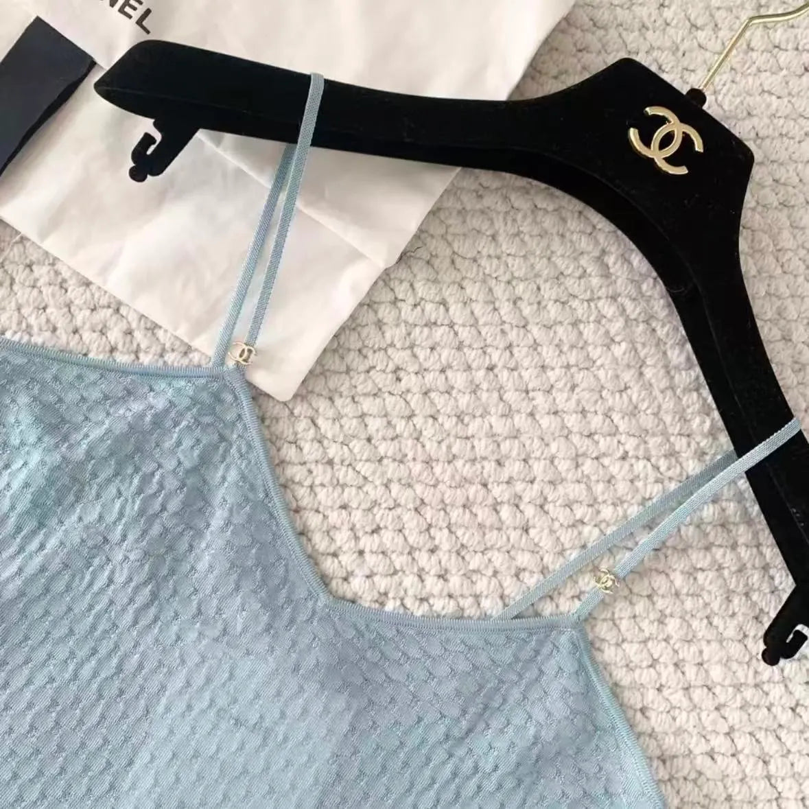 Blue Fringe Camisole