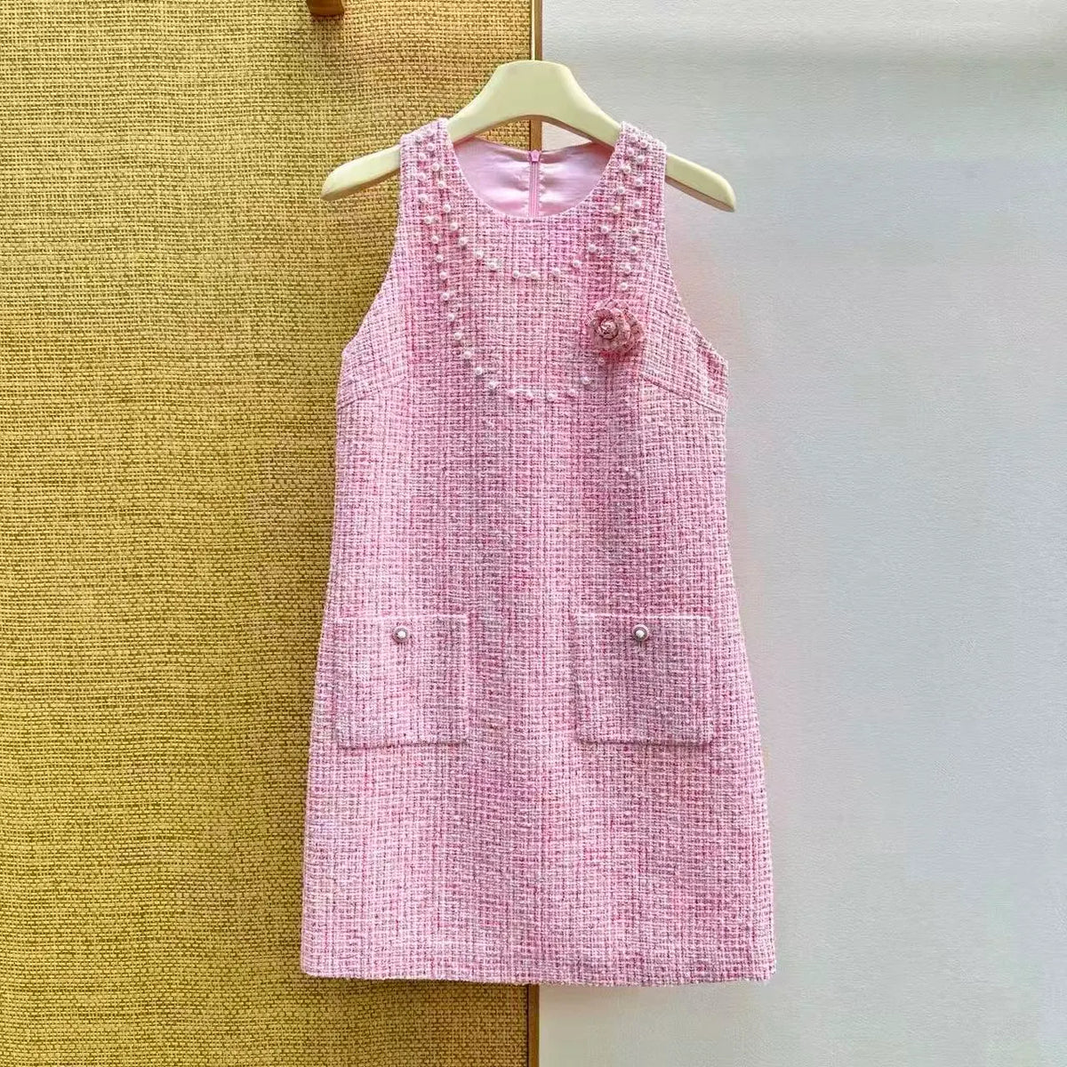 Woven Fabric Sleeveless Dress