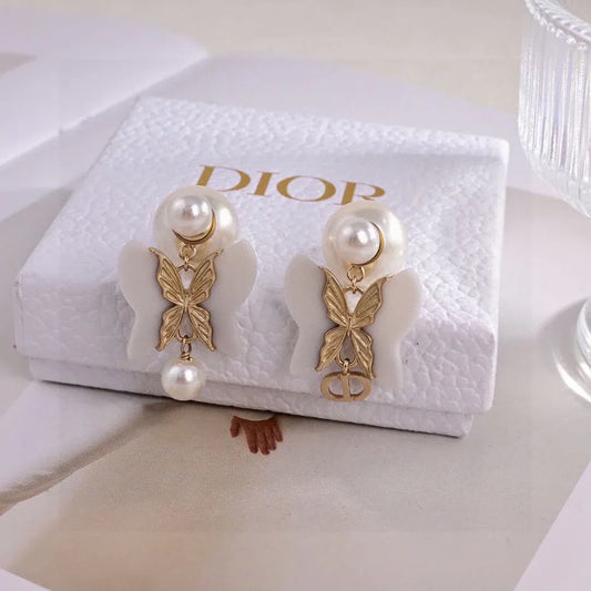 Trendy Butterfly Drop Earrings