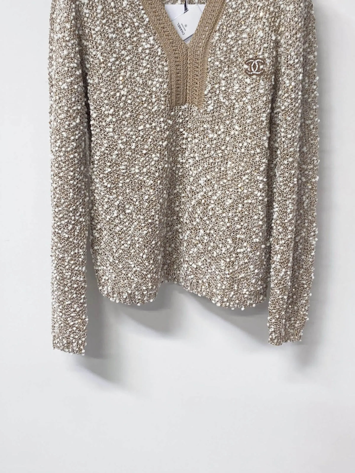 Shimmer Sequin Knit Sweater
