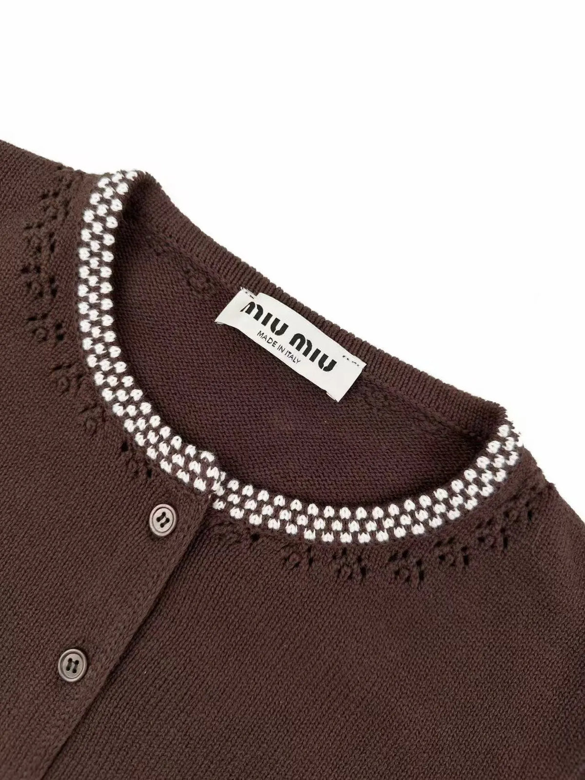 Crochet Neckline Cutout Cardigan
