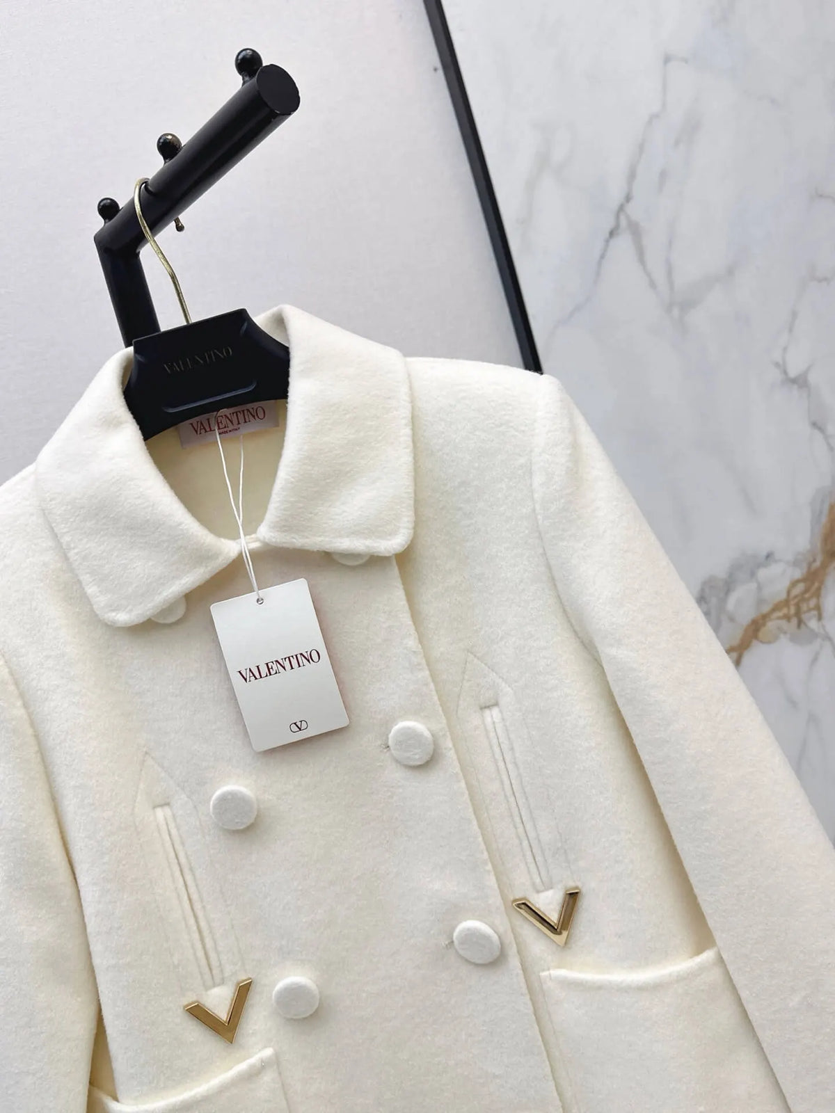 Peter Pan Collar Wool Short Jacket