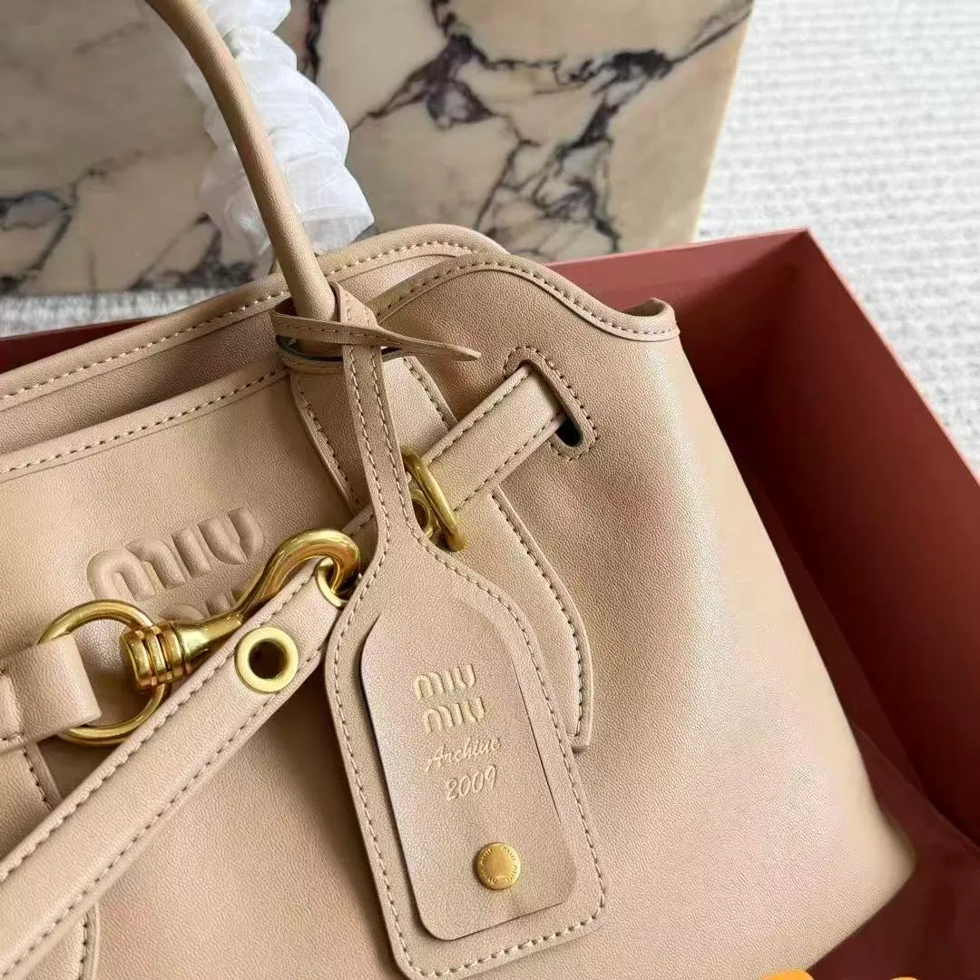 Retro Leather Mini Tote Bag