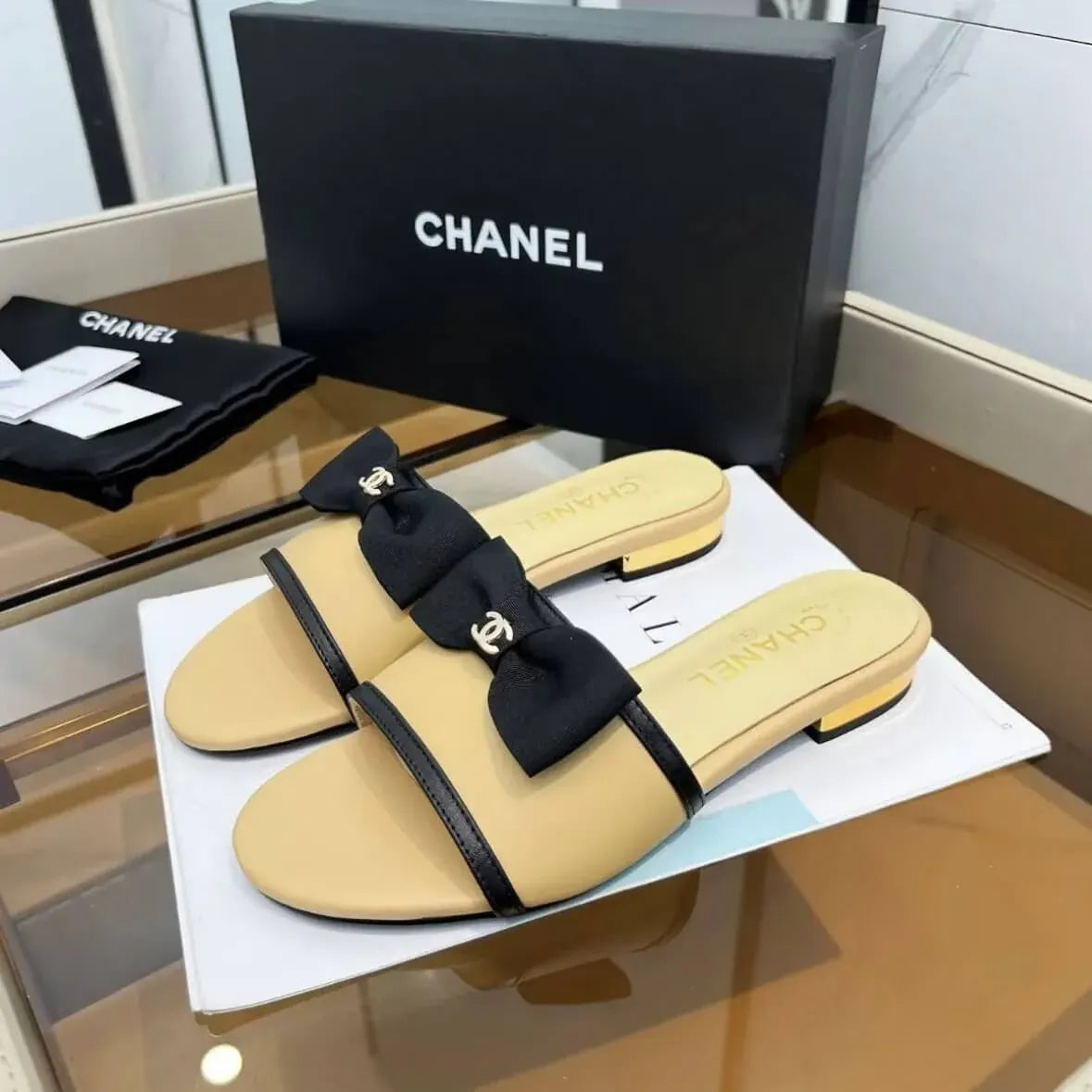 Classic Elegant Bow-Embellished Sandals